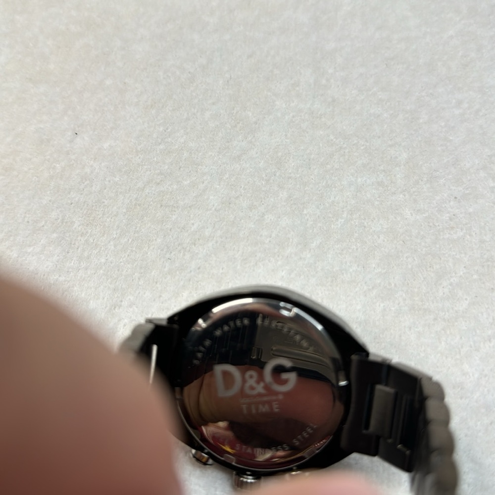DOLCE & GABBANA D&G NEW MEN’S GUNMETAL SPORTS WATCH - Picture 8 of 12